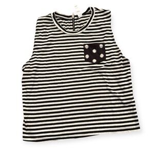 Xhilaration Woman’s Striped Crop Top Size Small